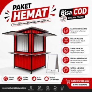 Sewa Gerobak Paket Hemat untuk jualan minuman dan makanan